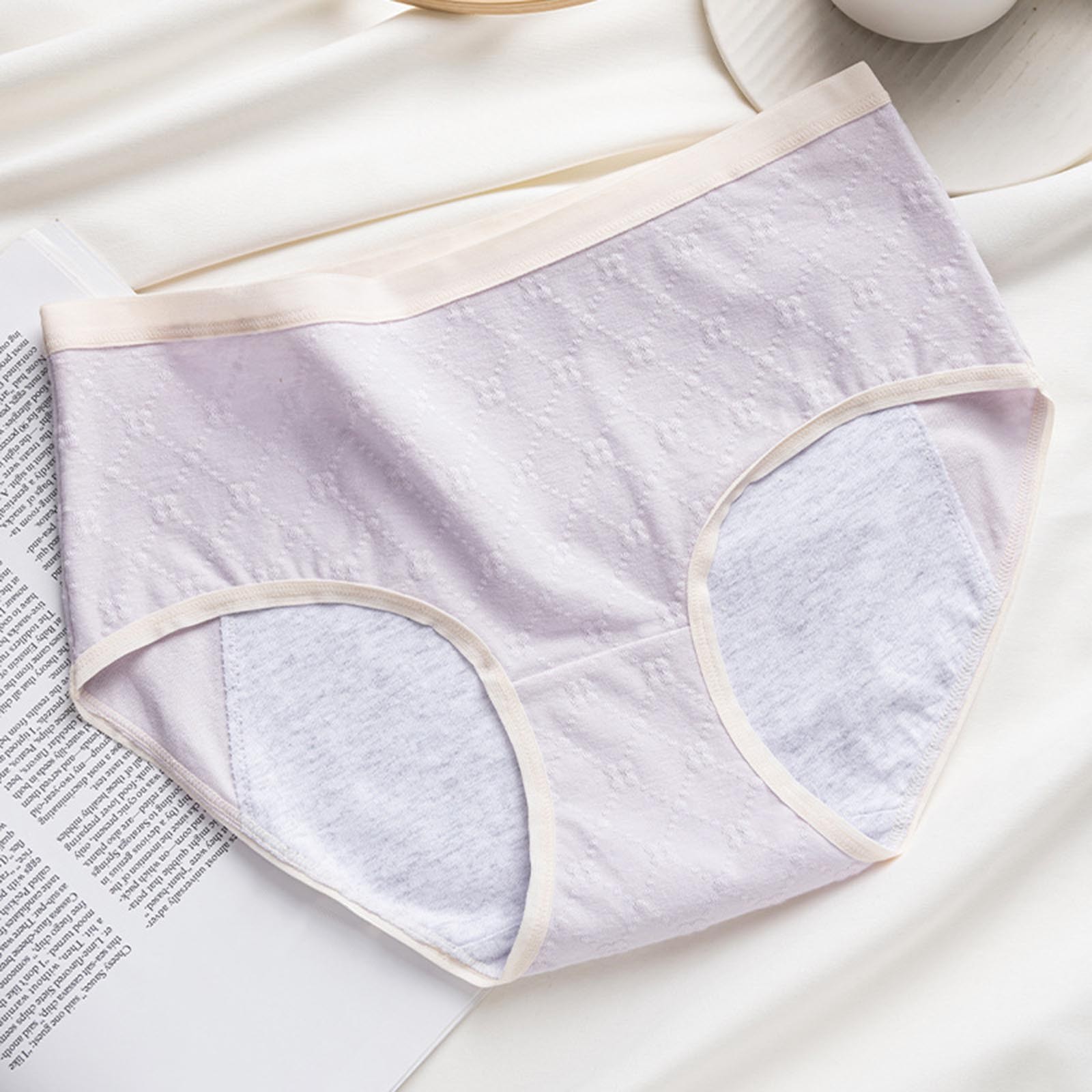 thumbnail image 4 of Ropa interior femenina a prueba de fugas menstruales: entrepierna extendida, cintura alta, braguitas absorbentes de 10 ml, 4 of 4